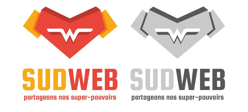 Logo final décliné en niveaux de gris